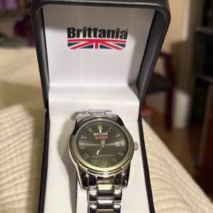 Brittania Silver and Black Watch